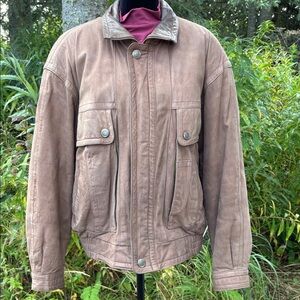 Vtg Reed Sportsware Leather Jacket w/Removable Thinsulate Liner sz 44
